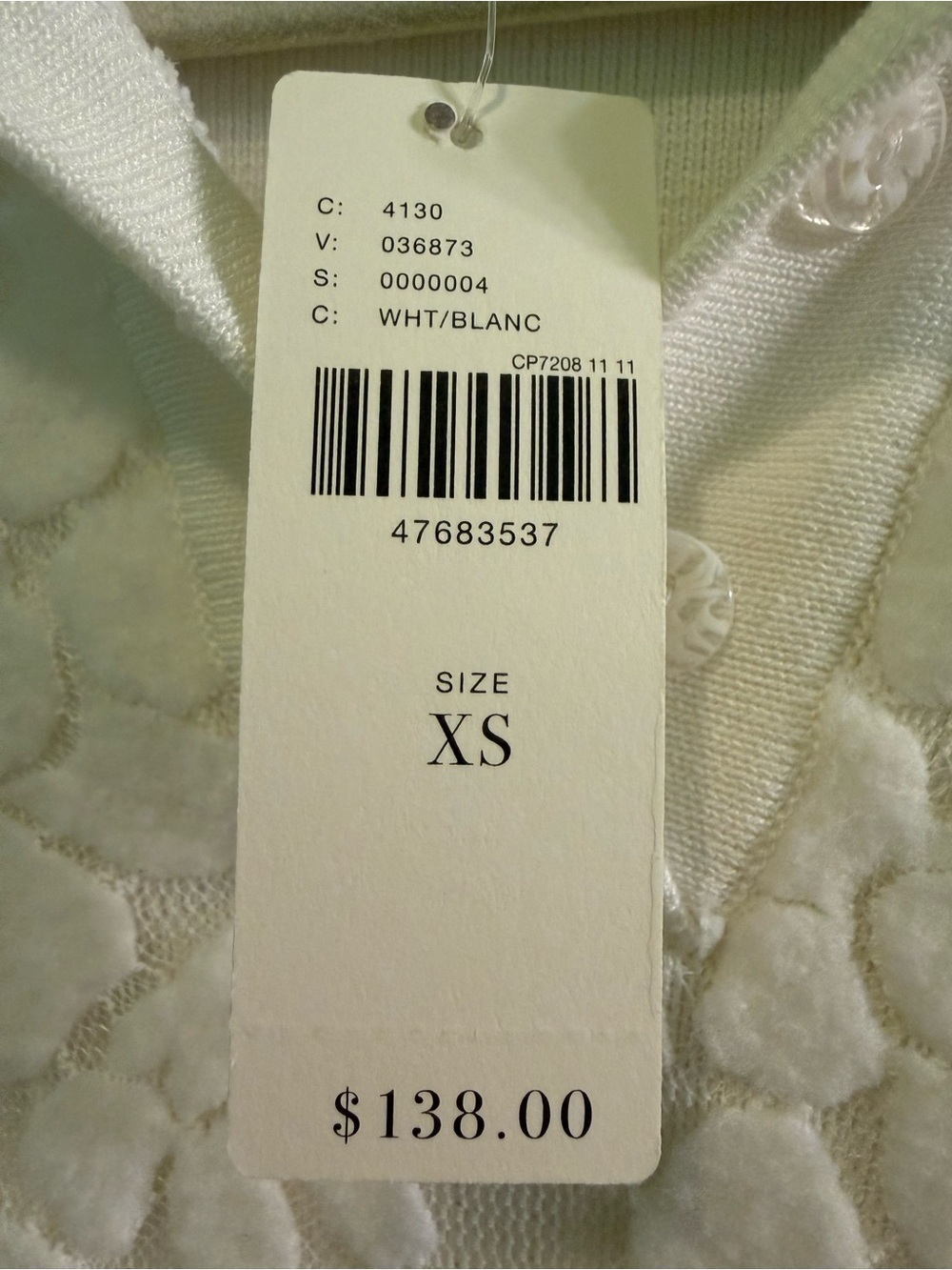 English Factory White Mini Polo Dress with Navy Trim - Picture 5 of 5